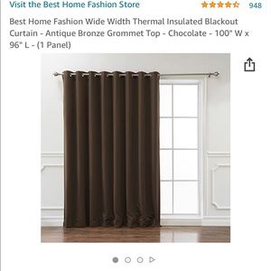 Best home fashion wide  blackout curtain